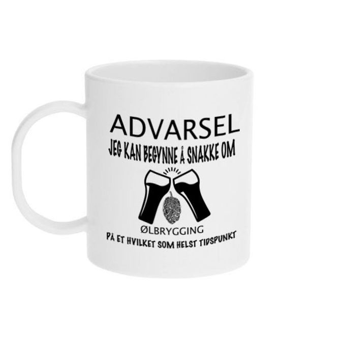 Hovedbilde ADVARSEL ØLBRYGGING KOPP