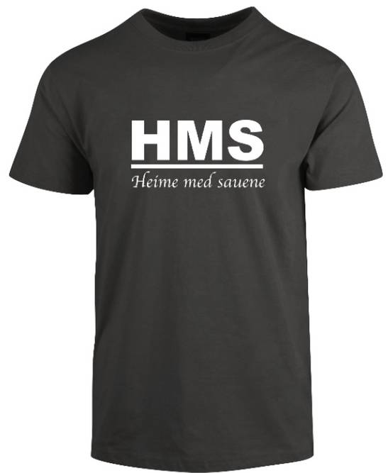 Hovedbilde HMS - Heime med sauene T-skjorte